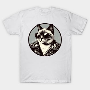 cool rock cat T-Shirt